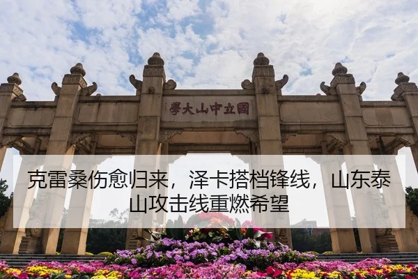 克雷桑伤愈归来，泽卡搭档锋线，山东泰山攻击线重燃希望